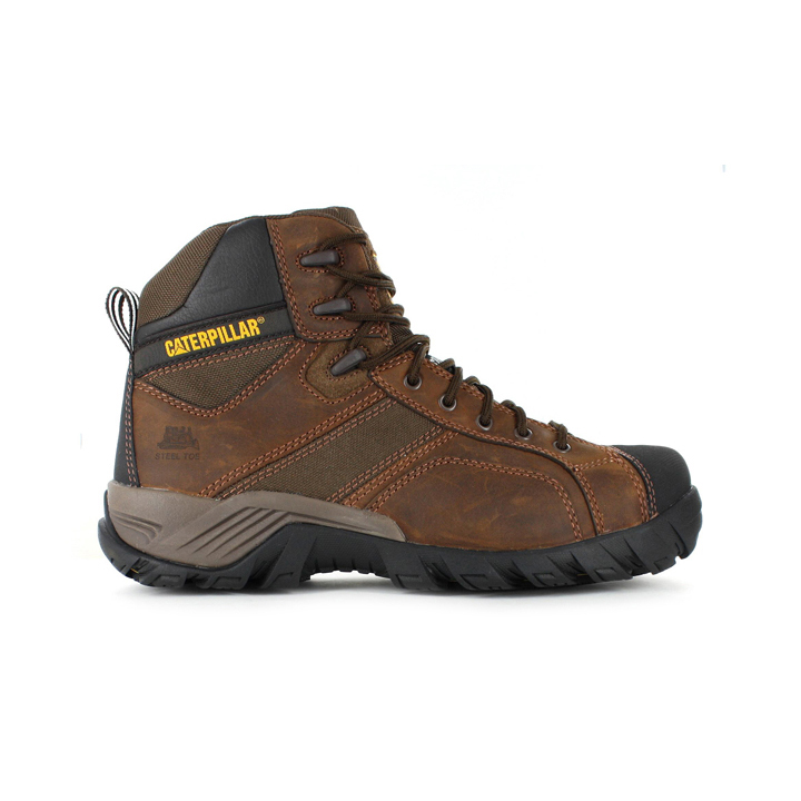 Caterpillar Boots South Africa - Cat Men's Argon Zip St Work Boots Brown XQ9418703